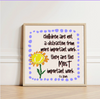 C.S. Lewis "Children are not a distraction" Square Matte Print
