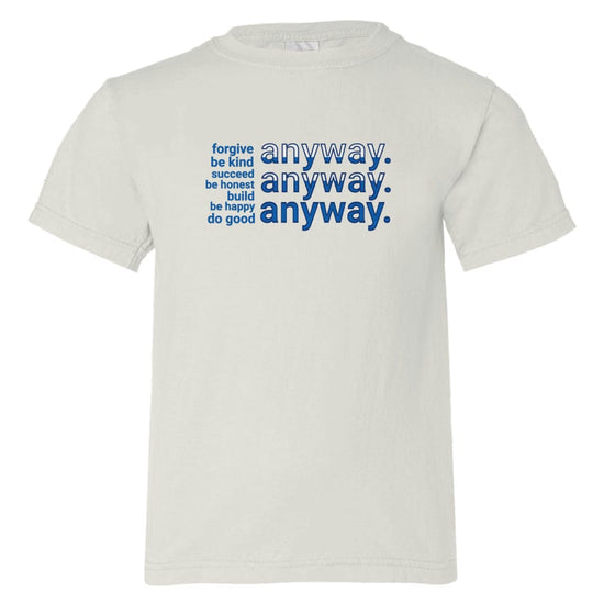 Apliiq tshirts Cream / 2 "Anyway" Kid's Organic Cotton Tee