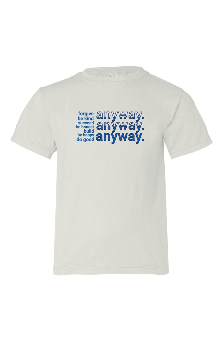 Apliiq tshirts Cream / 2 "Anyway" Kid's Organic Cotton Tee