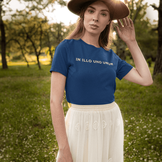 Apliiq tshirts In Illo Uno Unum Pope Leo Organic Cotton Tee