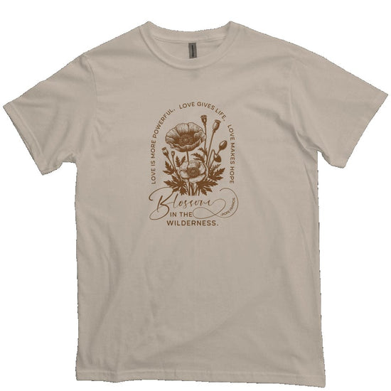 Apliiq tshirts natural / s Love Blossoms - Pope Francis Organic Cotton Tee