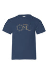 Apliiq tshirts Navy Blue / 2 We Are One Organic Cotton Kid's Tee