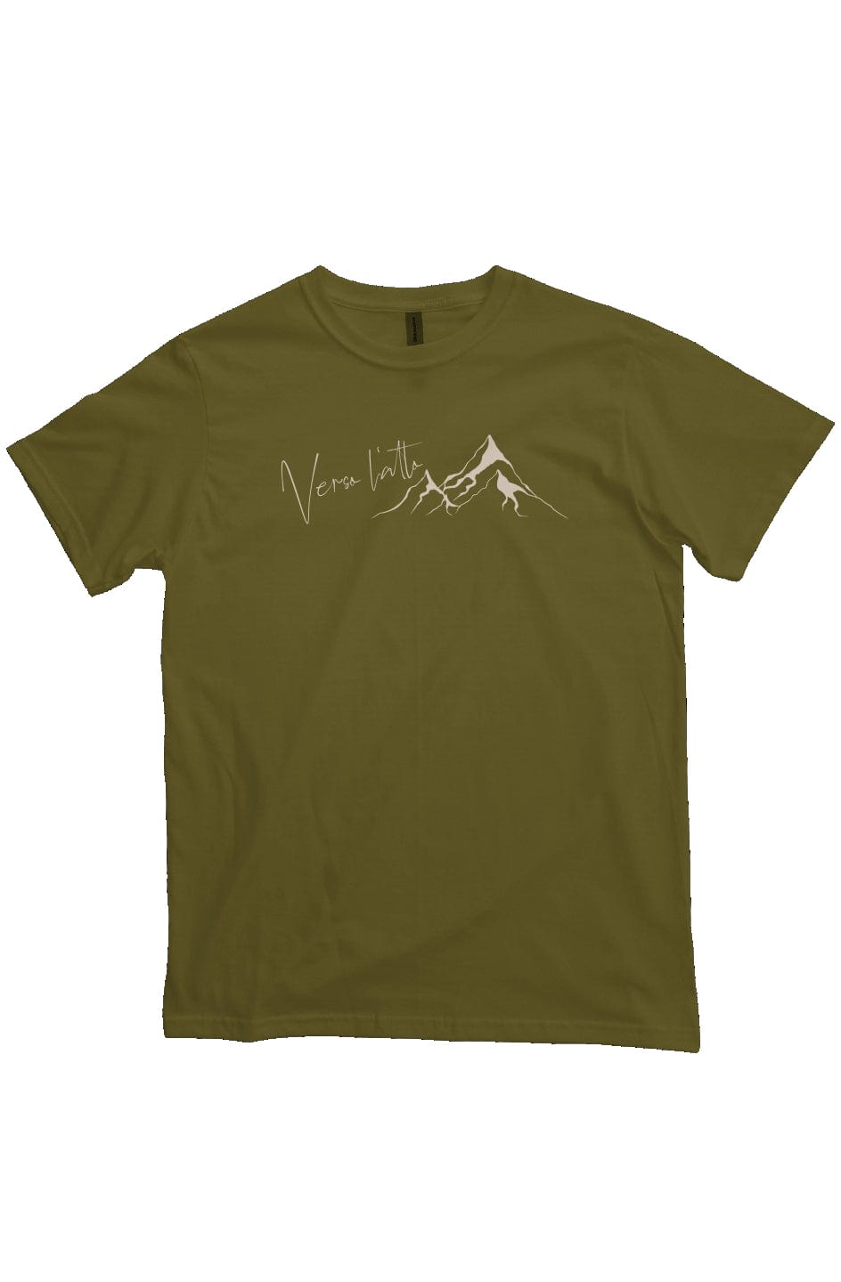 Apliiq tshirts Olive / s Minimalist Organic Cotton "Frassa-Tee"