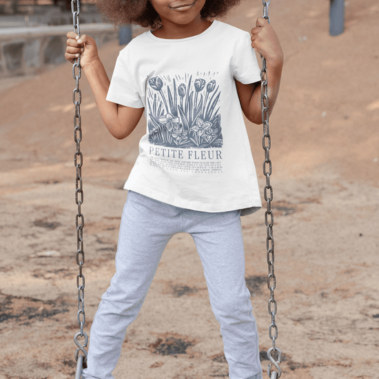 Apliiq tshirts Petite Fleur Organic Cotton Girl's Tee