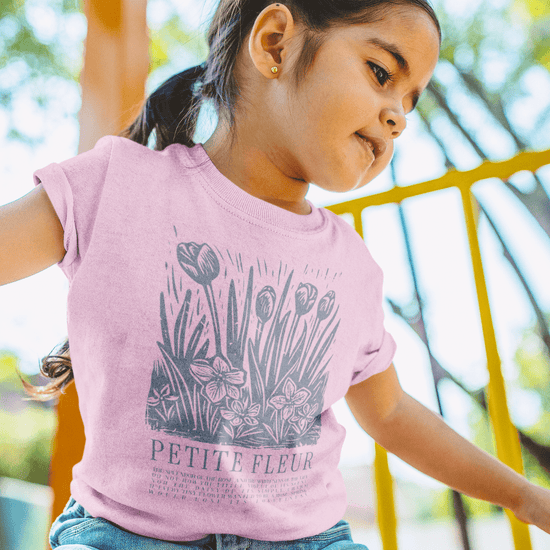 Apliiq tshirts Petite Fleur Organic Cotton Girl's Tee