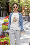 Apliiq tshirts Pope Francis Love Blossoms Unisex Premium Ring Spun Cotton Tee