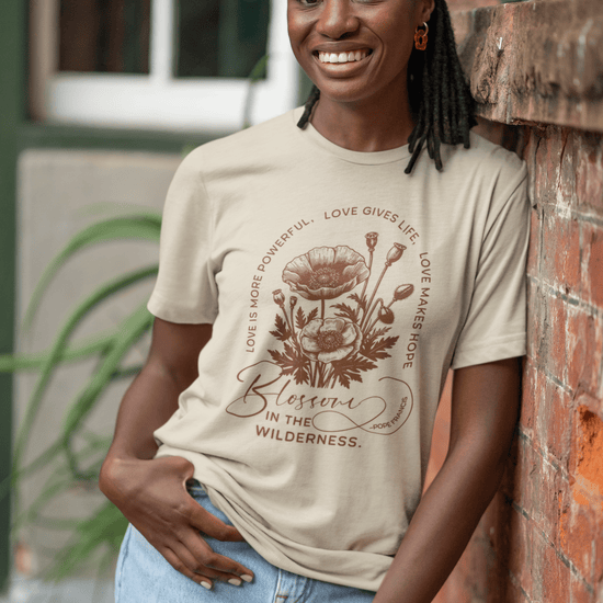 Apliiq tshirts Pope Francis Love Blossoms Unisex Premium Ring Spun Cotton Tee