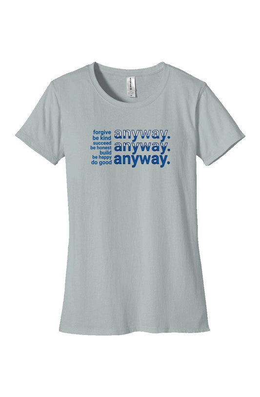 Apliiq tshirts Sky / s "Anyway" Women's Organic Cotton Tee