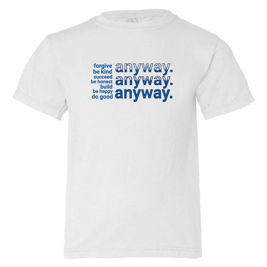 Apliiq tshirts white / 2 "Anyway" Kid's Organic Cotton Tee