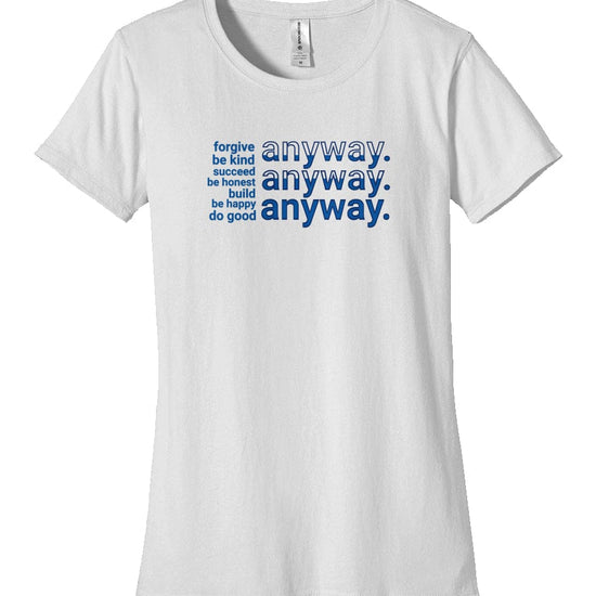 Apliiq tshirts white / s "Anyway" Women's Organic Cotton Tee