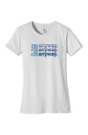 Apliiq tshirts white / s "Anyway" Women's Organic Cotton Tee