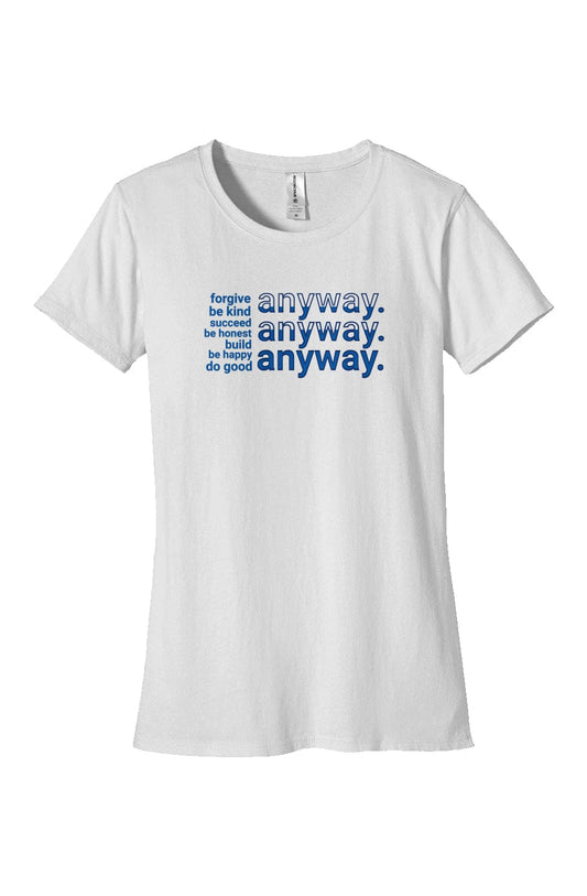Apliiq tshirts white / s "Anyway" Women's Organic Cotton Tee