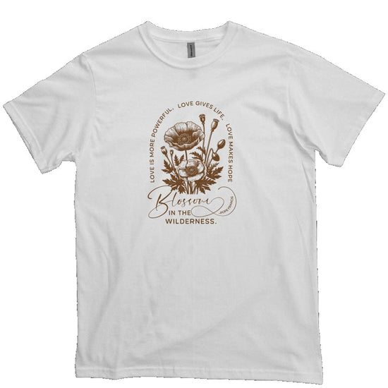 Apliiq tshirts white / s Love Blossoms - Pope Francis Organic Cotton Tee