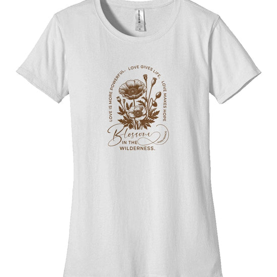 Apliiq tshirts white / s Love Blossoms - Women's Organic Cotton Tee