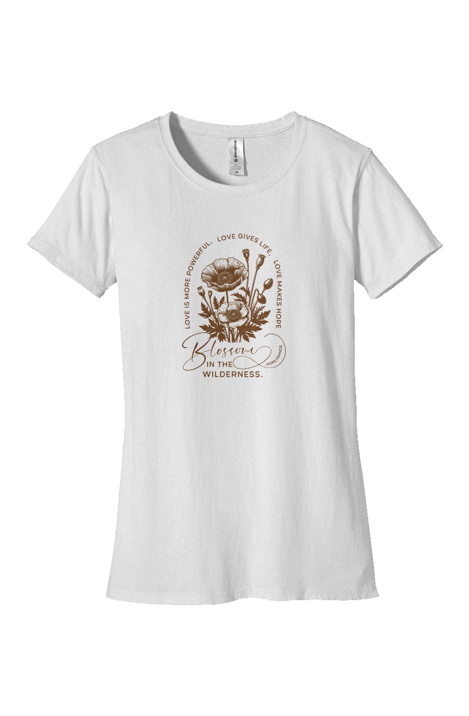 Apliiq tshirts white / s Love Blossoms - Women's Organic Cotton Tee