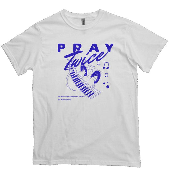 Apliiq tshirts white / s Pray Twice Organic Cotton Tee