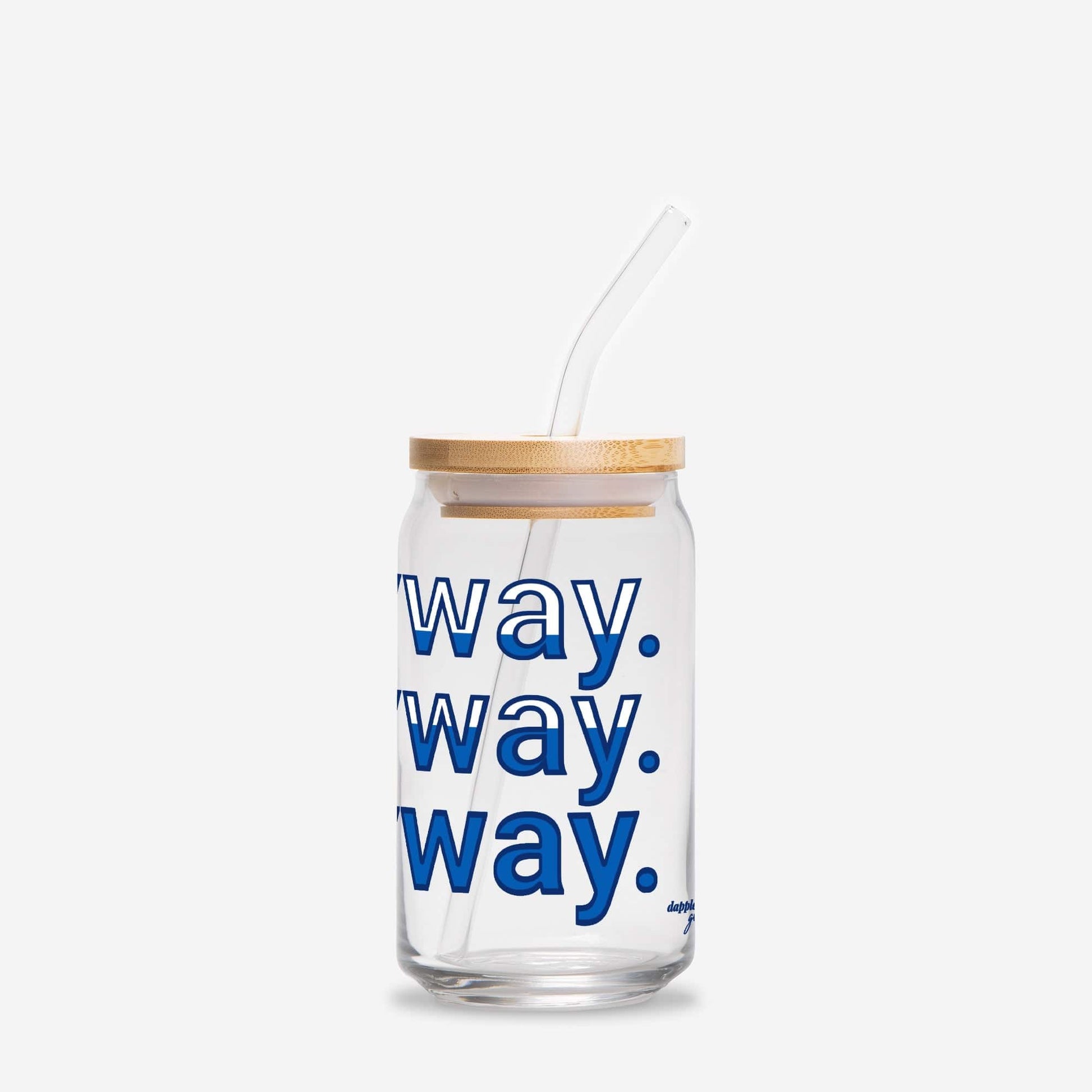 Dappled Designs Drinkware Anyway 16oz Soda Can Glass