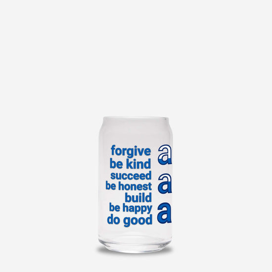 Dappled Designs Drinkware Anyway 16oz Soda Can Glass