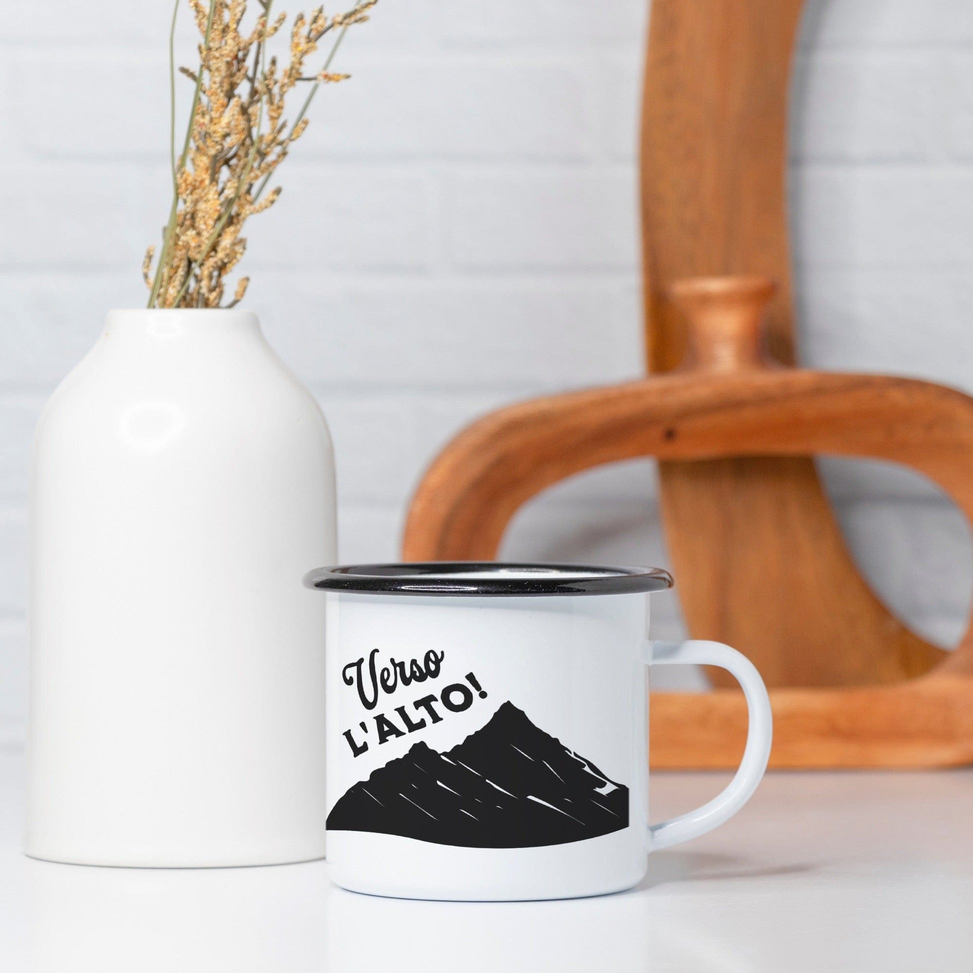 Dappled Designs Mugs Camp Mug 10 oz. (Black Rim)