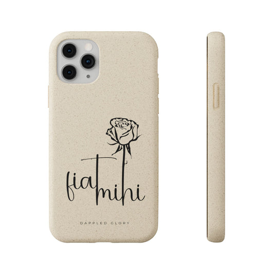 Printify Phone Case iPhone 11 Pro Fiat Mihi Eco-Friendly Biodegradable Phone Case with Floral Design