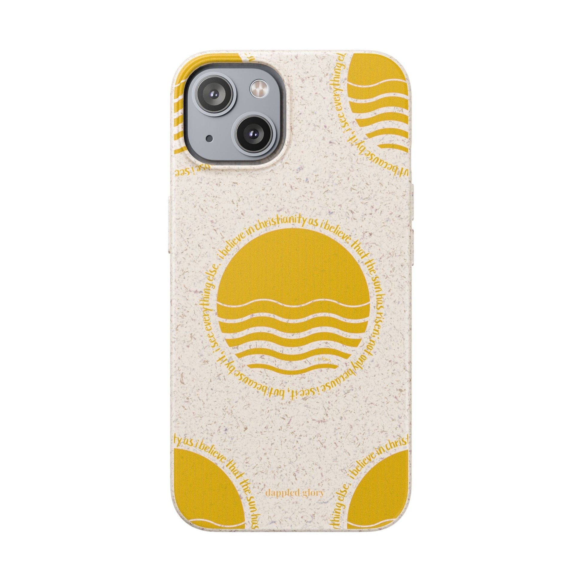 Printify Phone Case iPhone 14 Eco-Friendly Biodegradable Phone Case with Sunrise Design
