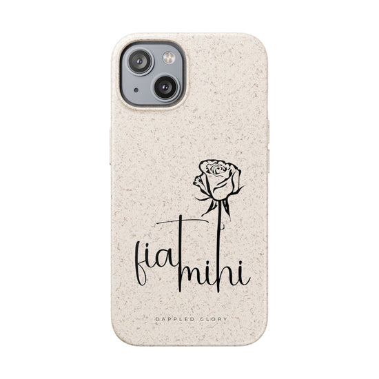 Printify Phone Case iPhone 14 Fiat Mihi Eco-Friendly Biodegradable Phone Case with Floral Design