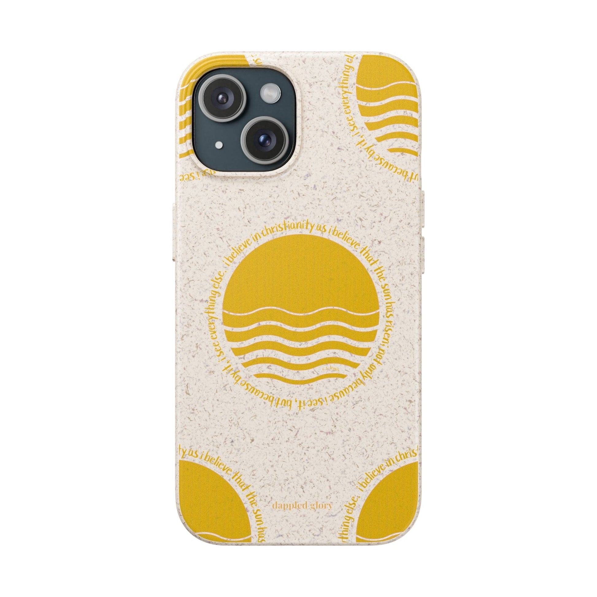 Printify Phone Case iPhone 15 Eco-Friendly Biodegradable Phone Case with Sunrise Design