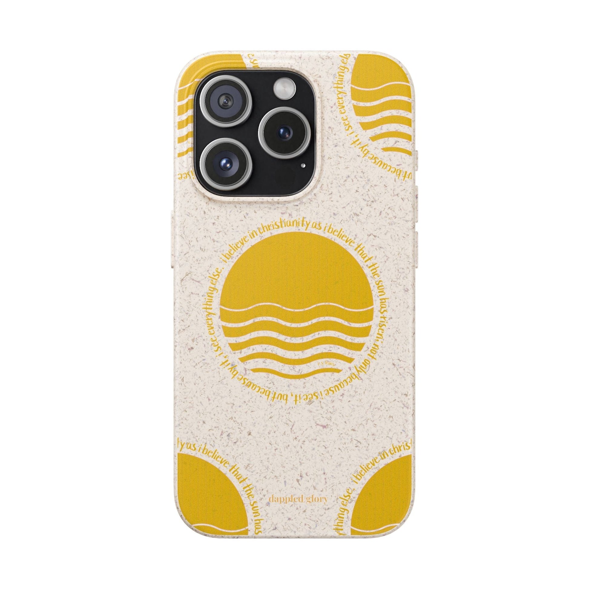 Printify Phone Case iPhone 15 Pro Eco-Friendly Biodegradable Phone Case with Sunrise Design