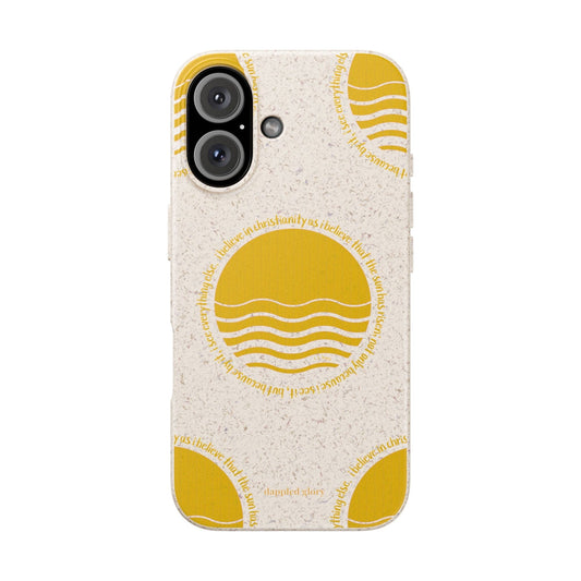 Printify Phone Case iPhone 16 Eco-Friendly Biodegradable Phone Case with Sunrise Design