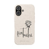 Printify Phone Case iPhone 16 Fiat Mihi Eco-Friendly Biodegradable Phone Case with Floral Design