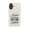 Printify Phone Case iPhone 16 Jesus Surrender Prayer - Biodegradable Phone Case