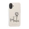 Printify Phone Case iPhone 16 Plus Fiat Mihi Eco-Friendly Biodegradable Phone Case with Floral Design