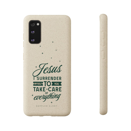 Printify Phone Case Samsung Galaxy S20 Jesus Surrender Prayer - Biodegradable Phone Case
