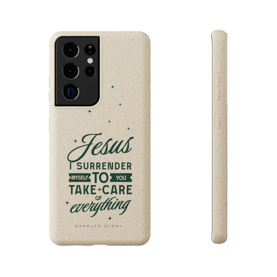 Printify Phone Case Samsung Galaxy S21 Ultra Jesus Surrender Prayer - Biodegradable Phone Case