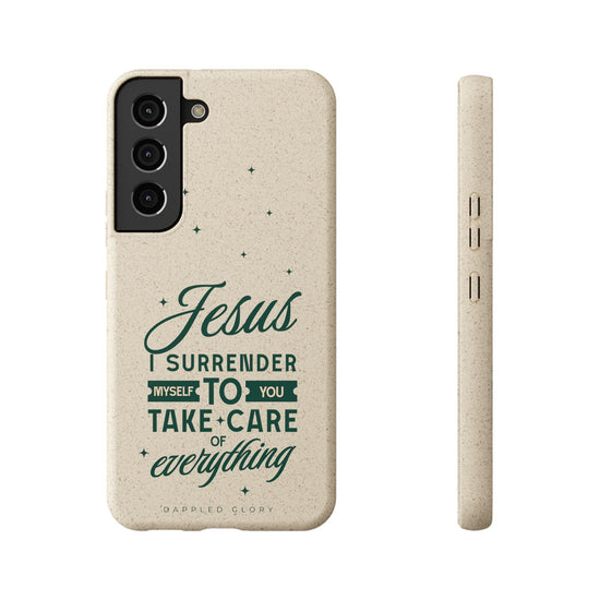 Printify Phone Case Samsung Galaxy S22 Jesus Surrender Prayer - Biodegradable Phone Case