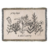 ShineOn Fulfillment Blanket 52" x 37" Pray, Hope, & Don't Worry Heirloom Woven Blanket