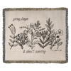 ShineOn Fulfillment Blanket 60" x 50" Pray, Hope, & Don't Worry Heirloom Woven Blanket