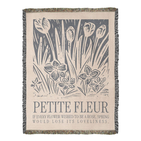 ShineOn Fulfillment Blanket 60" x 80" Petite Fleur Heirloom Woven Blanket