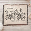 ShineOn Fulfillment Blanket Pray, Hope, & Don't Worry Heirloom Woven Blanket
