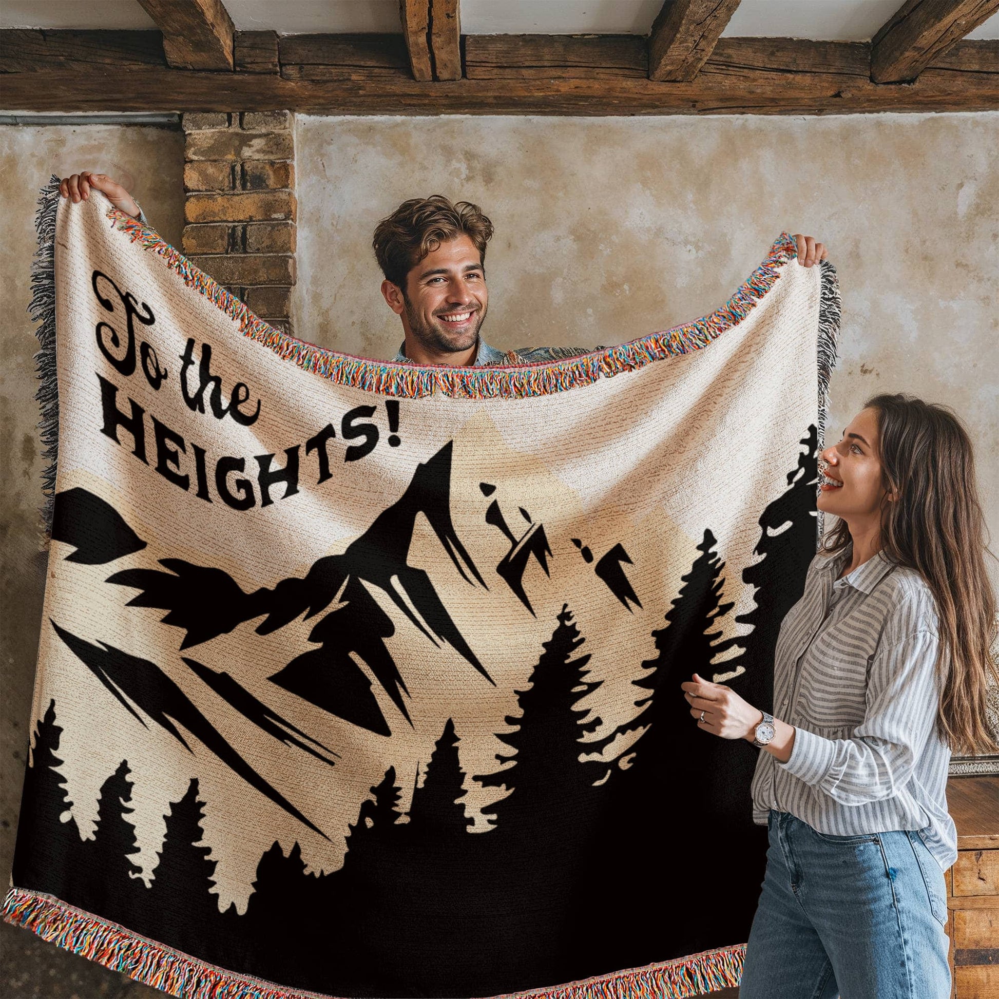 ShineOn Fulfillment Blanket To the Heights! Heirloom Woven Blanket