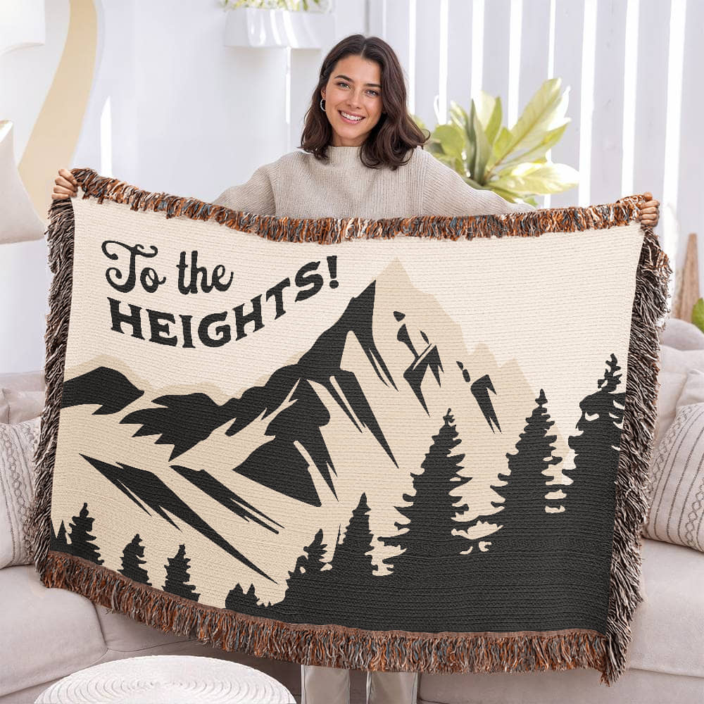 ShineOn Fulfillment Blanket To the Heights! Heirloom Woven Blanket