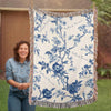 ShineOn Fulfillment Blanket Totus Tuus Floral Heirloom Woven Blanket