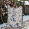 ShineOn Fulfillment Blanket Totus Tuus Floral Heirloom Woven Blanket