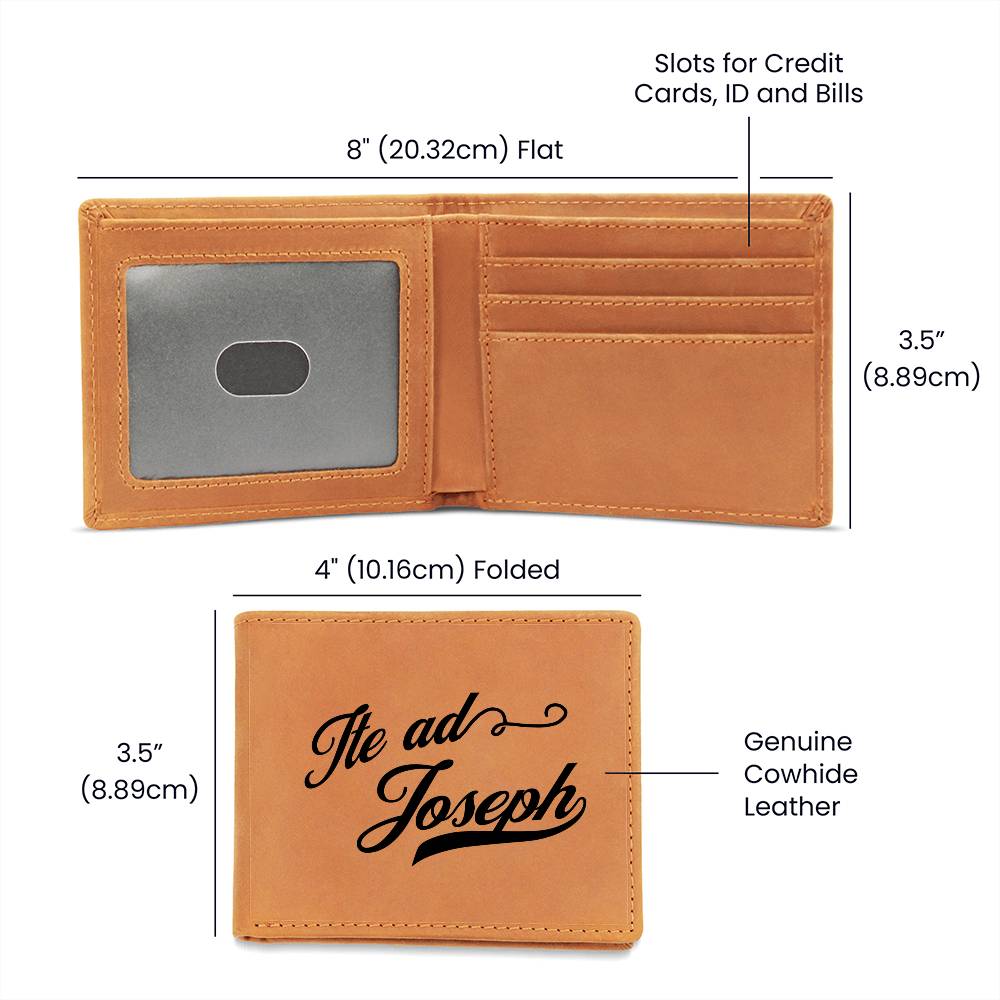 ShineOn Fulfillment Jewelry Leather Wallet Ite ad Joseph (Go to Joseph) Leather Wallet