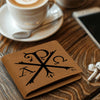ShineOn Fulfillment Jewelry Personalized Chi-Rho Graphic Leather Wallet