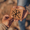 ShineOn Fulfillment Jewelry Personalized Chi-Rho Graphic Leather Wallet