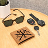 ShineOn Fulfillment Jewelry Personalized Chi-Rho Graphic Leather Wallet