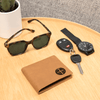 ShineOn Fulfillment Wallets Leather Wallet Minimalist Benedictine Leather Wallet