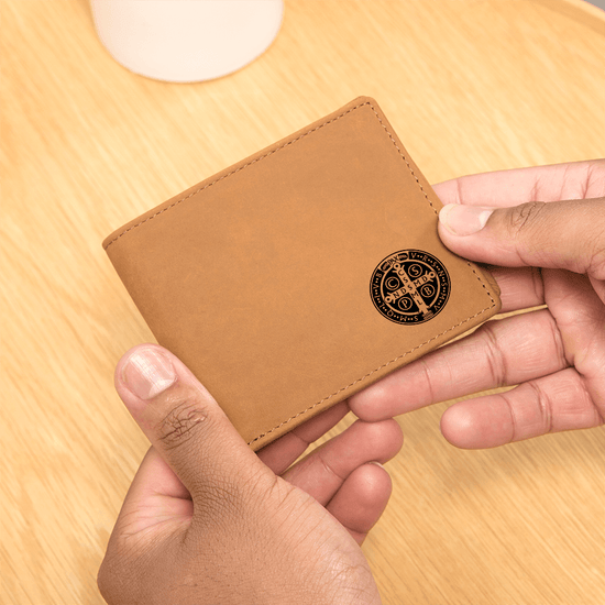 ShineOn Fulfillment Wallets Leather Wallet Minimalist Benedictine Leather Wallet
