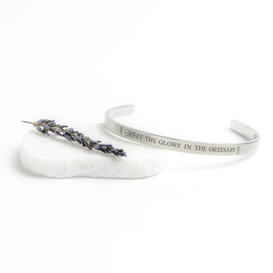 teelaunch Jewelry Silver Meet the Glory in the Ordinary